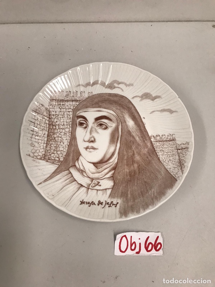 Antig&uuml;edades: Teresa de jesus plato decorativo - Foto 1