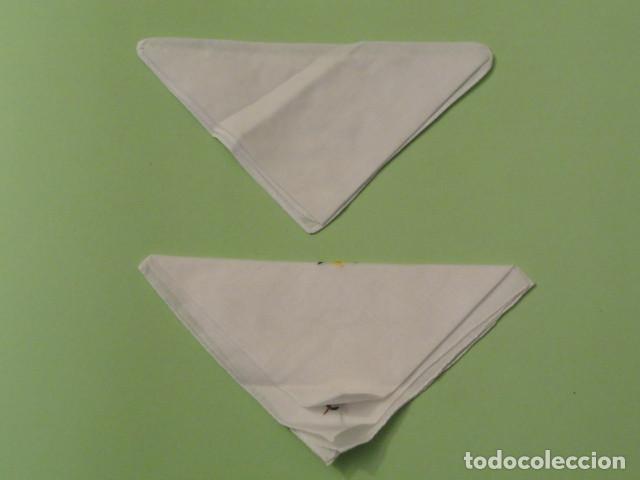 Antig&uuml;edades: 2 PA&Ntilde;UELOS BORDADOS. - Foto 4