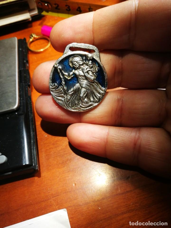 Antig&uuml;edades: Medalla para lazo de San Crist&oacute;bal - Foto 2