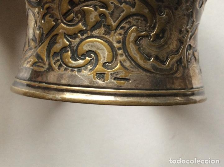 Antig&uuml;edades: Conjunto de servilleteros en plata y metal - Foto 5