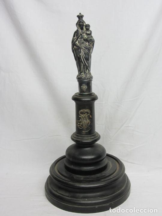 Antig&uuml;edades: Virgen del pilar en plata de ley s.XIX - Foto 1