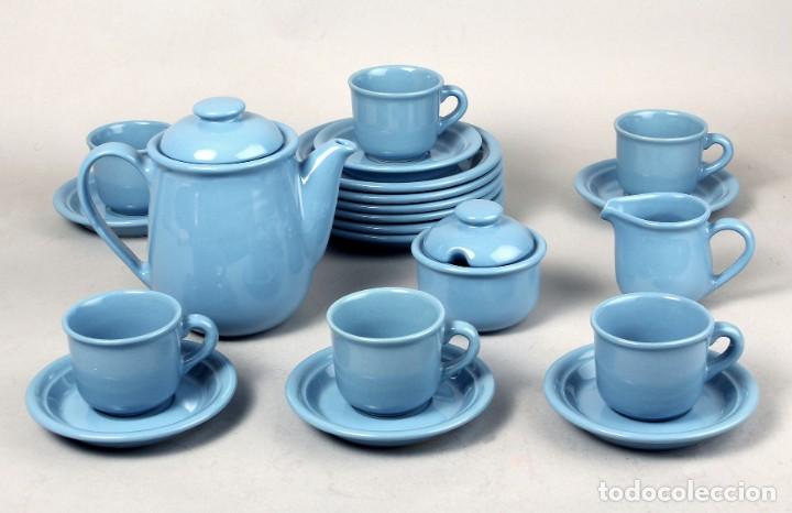 Antig&uuml;edades: Juego de caf&eacute; o t&eacute; de cer&aacute;mica - Foto 1