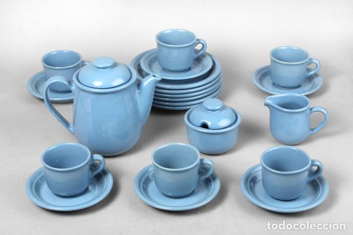 Antig&uuml;edades: Juego de caf&eacute; o t&eacute; de cer&aacute;mica - Foto 2