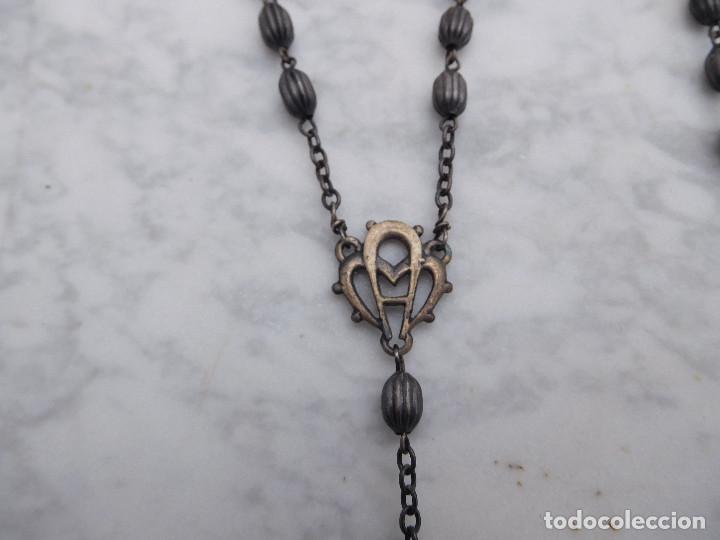 Antig&uuml;edades: Rosario de plata antiguo 1 - Foto 3