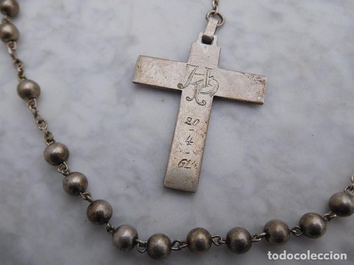 Antig&uuml;edades: Rosario de plata antiguo 2 - Foto 4