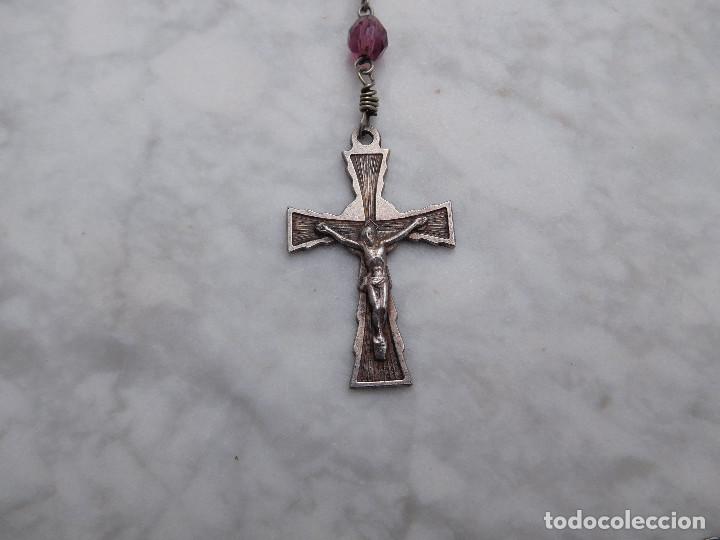 Antig&uuml;edades: Rosario de plata antiguo 8 - Foto 2