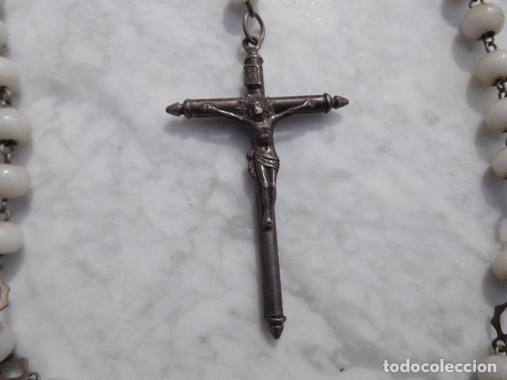 Antig&uuml;edades: Rosario de plata antiguo 19 - Foto 2