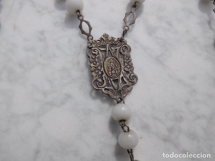 Antig&uuml;edades: Rosario de plata antiguo 19 - Foto 3