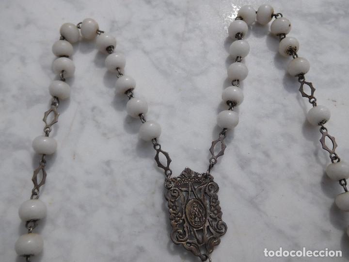Antig&uuml;edades: Rosario de plata antiguo 19 - Foto 4