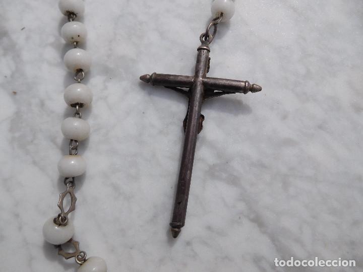 Antig&uuml;edades: Rosario de plata antiguo 19 - Foto 5