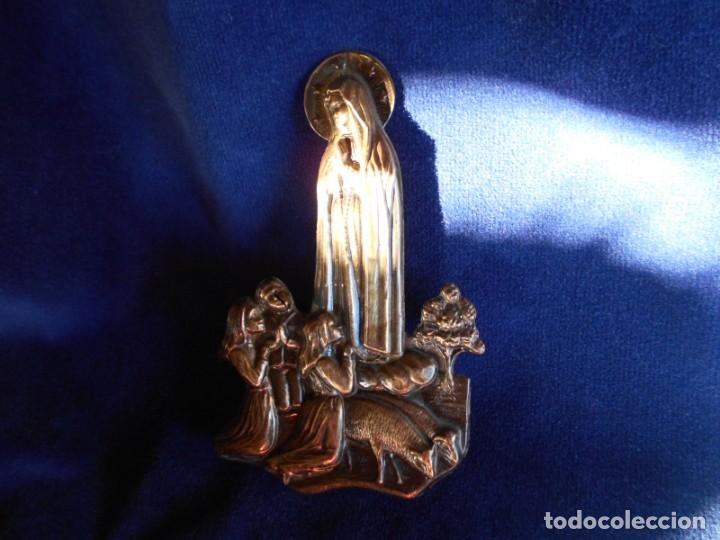 Antig&uuml;edades: VIRGEN DE F&Aacute;TIMA, RELIEVE EN LAT&Oacute;N - Foto 3