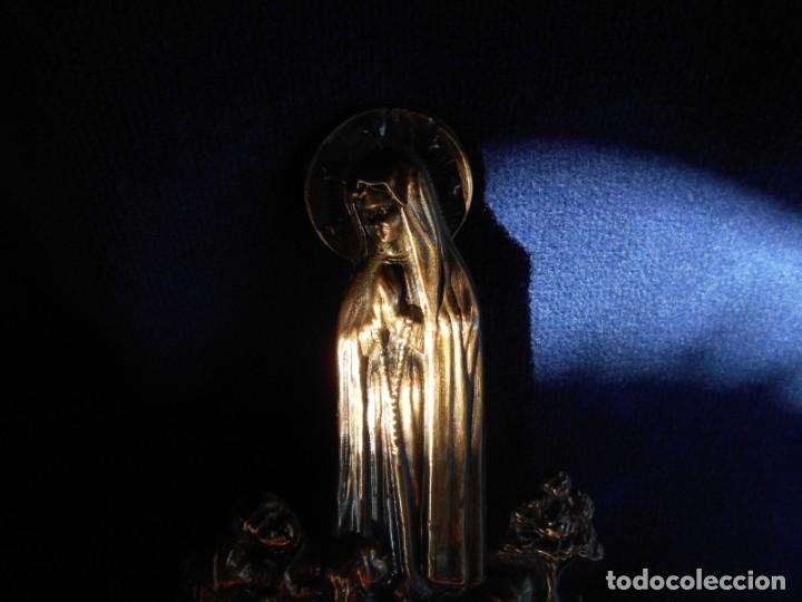 Antig&uuml;edades: VIRGEN DE F&Aacute;TIMA, RELIEVE EN LAT&Oacute;N - Foto 4