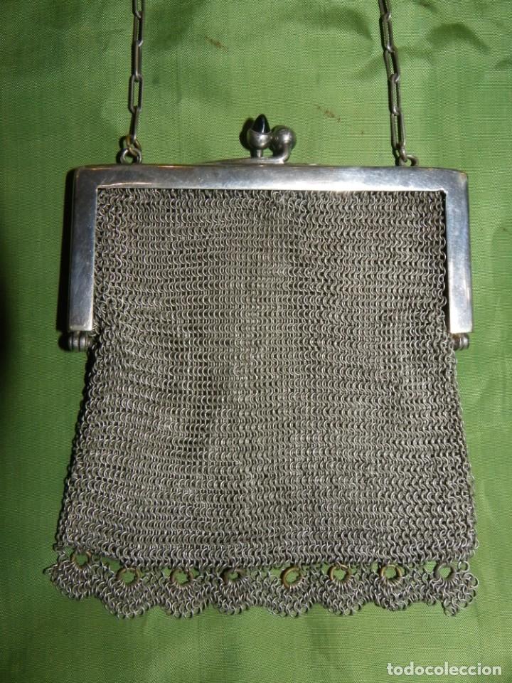 Antig&uuml;edades: Bolso malla doubl&eacute; antiguo - Foto 2