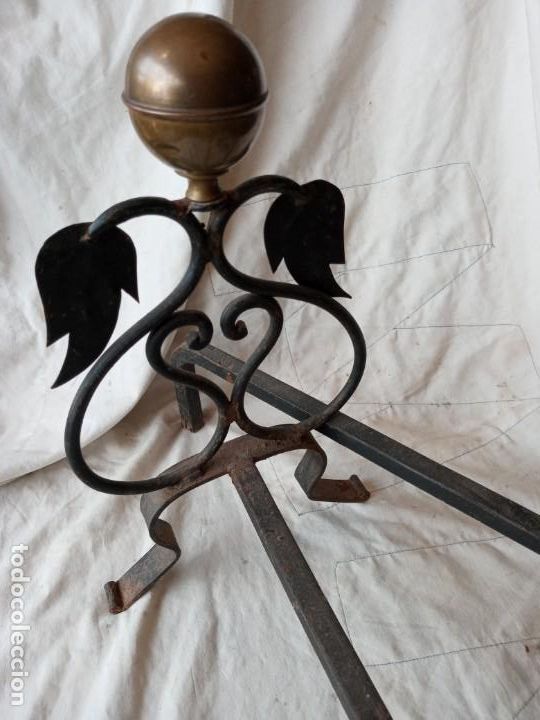 Antig&uuml;edades: Pareja de morillos de chimenea aniguos - Foto 4