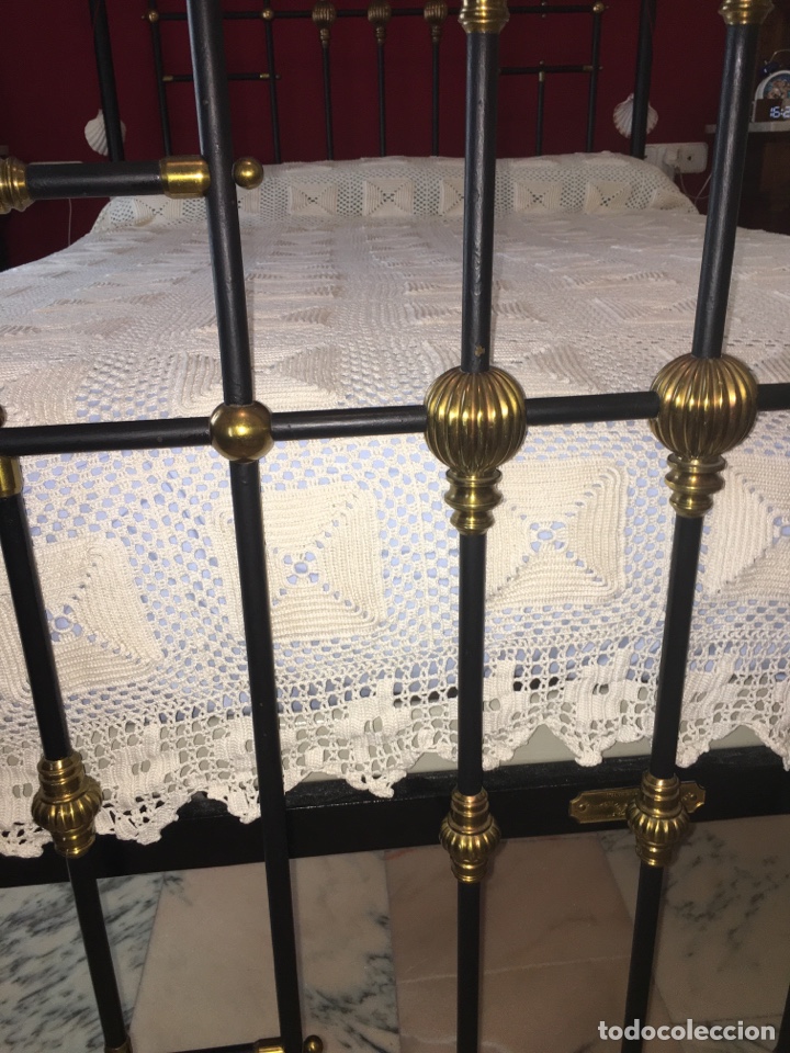 Antig&uuml;edades: BONITA COLCHA DE CROCH&Eacute; - Foto 6