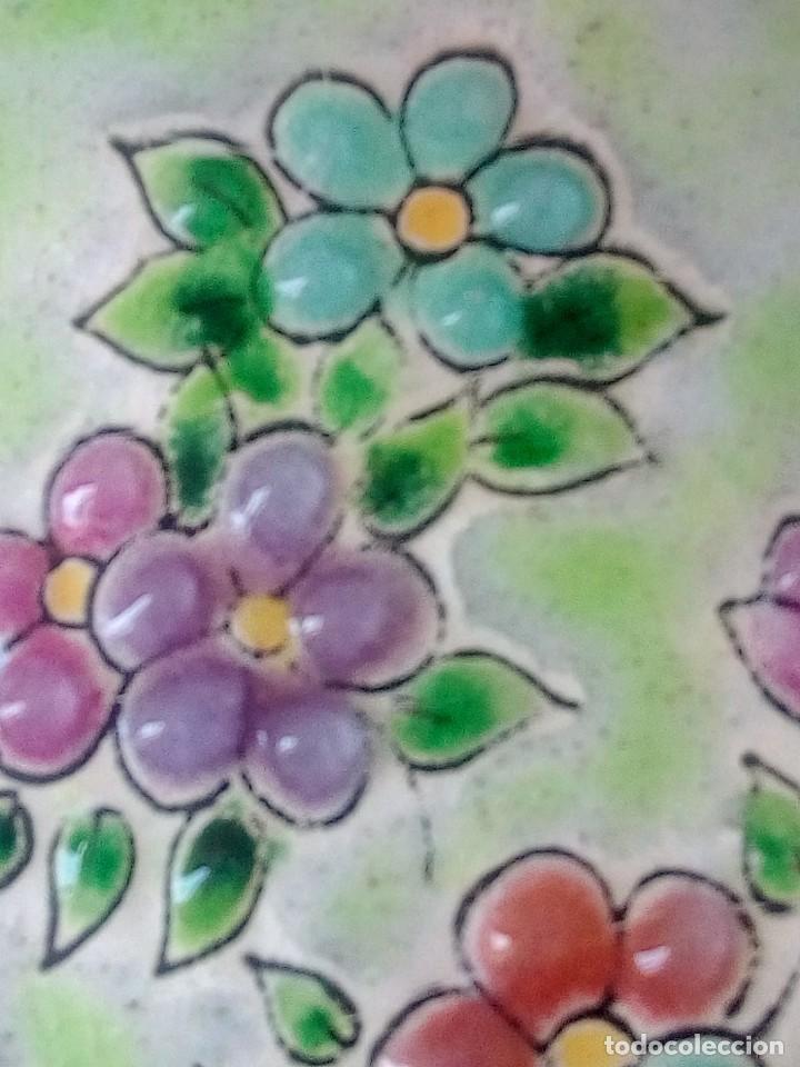 Antig&uuml;edades: CHAPAS ESMALTADAS. (Tema floral) - Foto 7