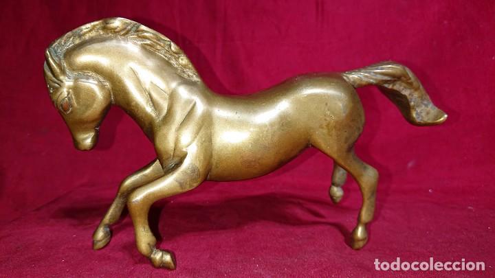 Antig&uuml;edades: FIGURA CABALLO DE BRONCE 20,5 CM DE LONGITUD - Foto 2