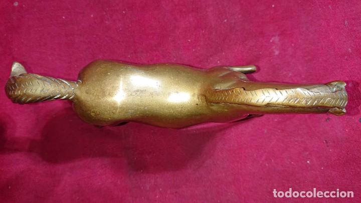 Antig&uuml;edades: FIGURA CABALLO DE BRONCE 20,5 CM DE LONGITUD - Foto 3