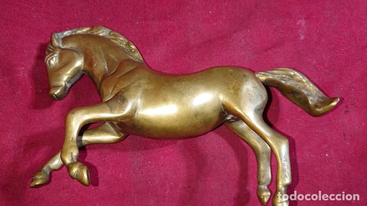 Antig&uuml;edades: FIGURA CABALLO DE BRONCE 20,5 CM DE LONGITUD - Foto 4