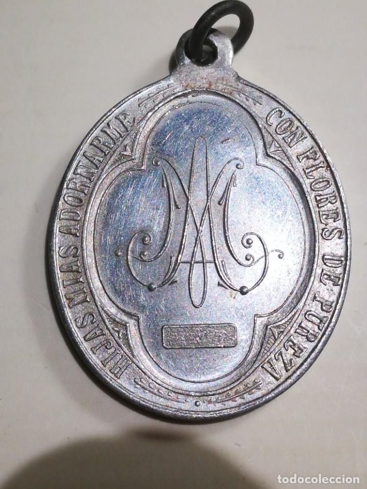 Antig&uuml;edades: Medalla Virgen Mar&iacute;a Inmaculada - Foto 2