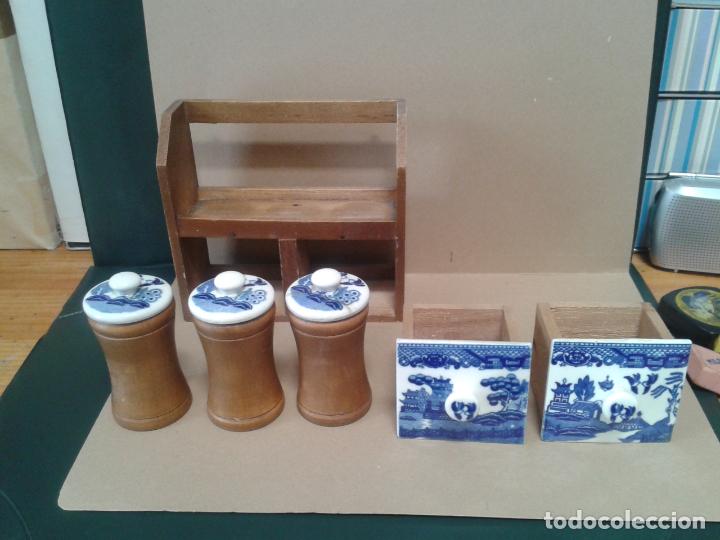 Antig&uuml;edades: Especiero  de porcelana inglesa. - Foto 3
