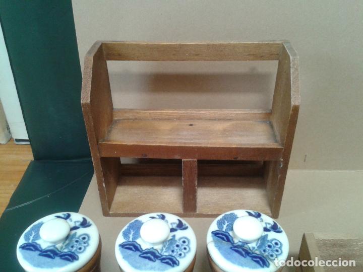 Antig&uuml;edades: Especiero  de porcelana inglesa. - Foto 4