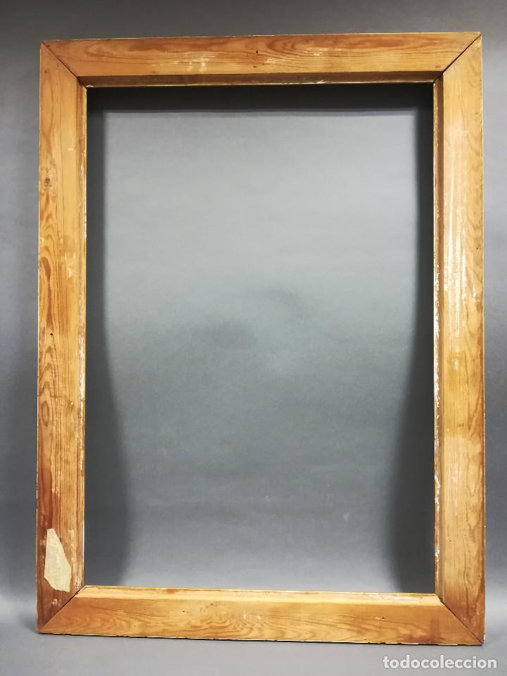 Antig&uuml;edades: MARCO DE MADERA DORADO 84x62 - Foto 7