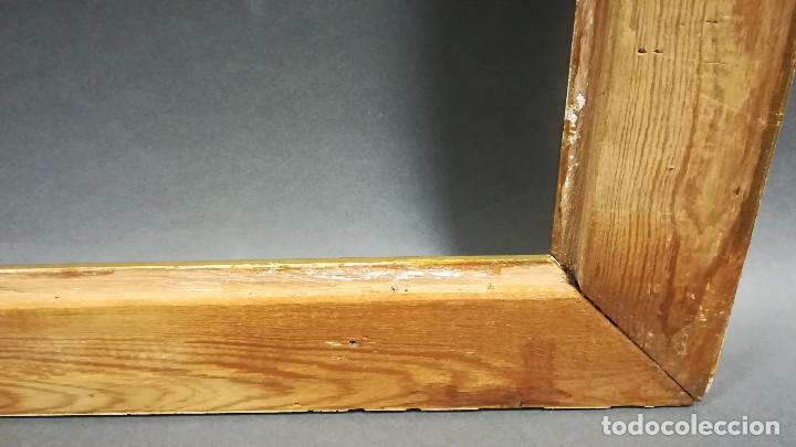 Antig&uuml;edades: MARCO DE MADERA DORADO 84x62 - Foto 10