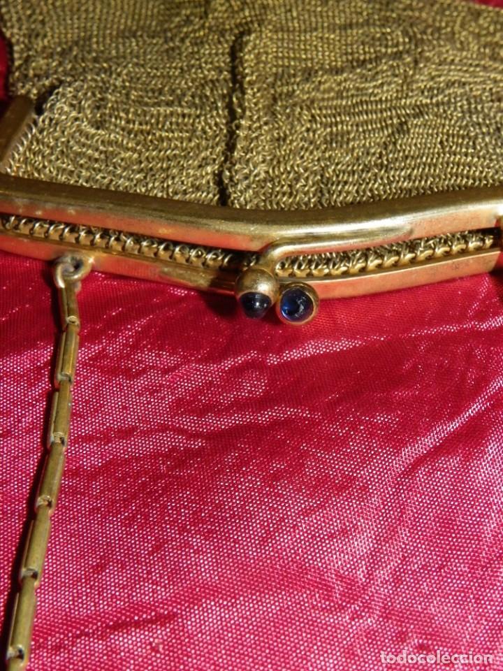 Antig&uuml;edades: Bolso en malla dorada S-XIX - Foto 6
