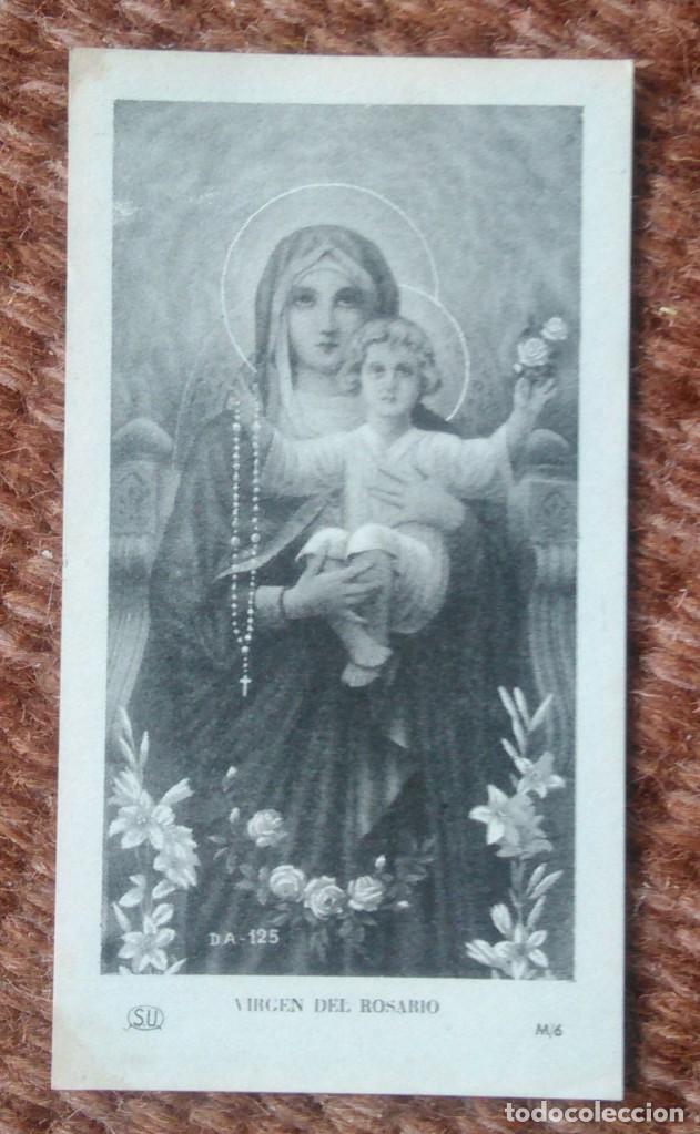 Antig&uuml;edades: ESTAMPITA VIRGEN DEL ROSARIO - Foto 1