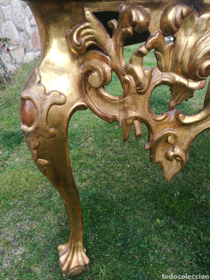 Antig&uuml;edades: Consolosa dorada siglo XVIII - Foto 3