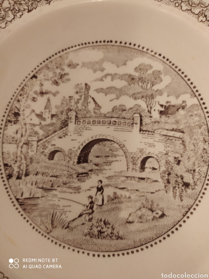 Antig&uuml;edades: Plato porcelana Segovia - Foto 2