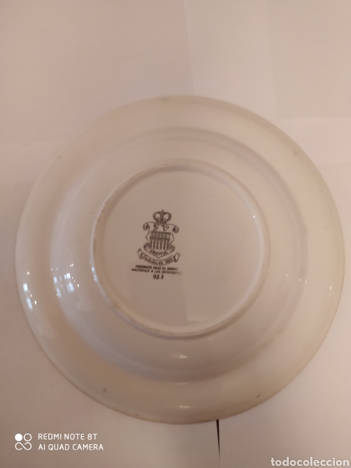 Antig&uuml;edades: Plato porcelana Segovia - Foto 3