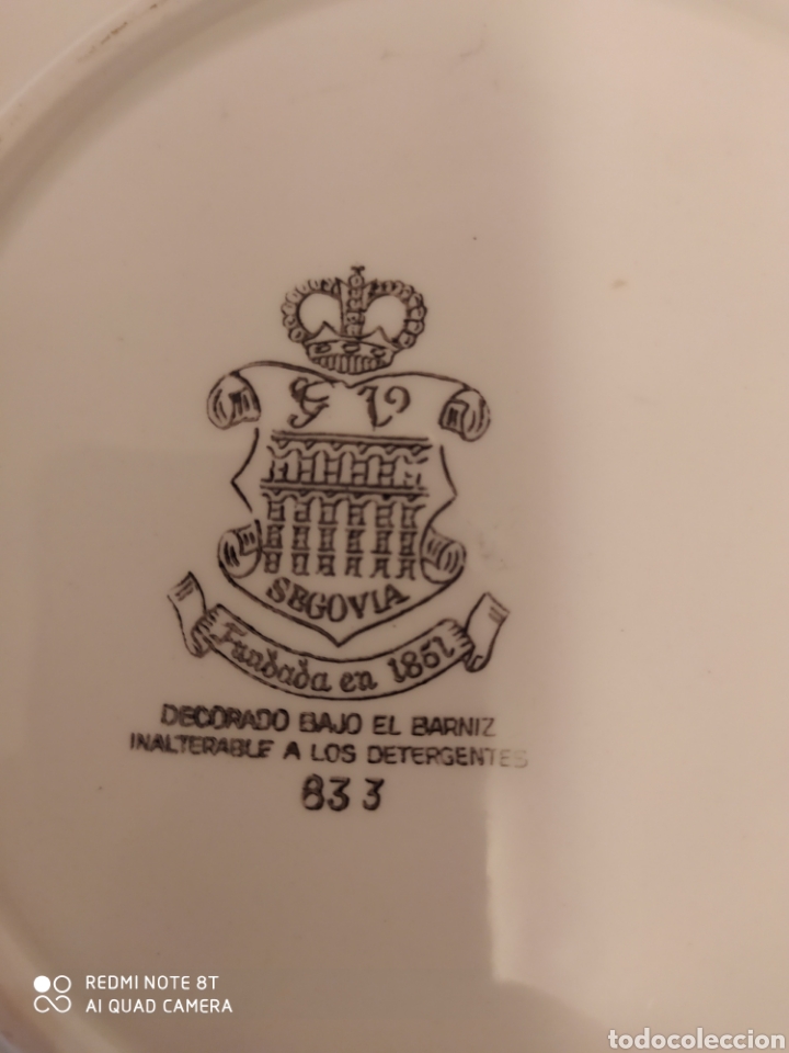Antig&uuml;edades: Plato porcelana Segovia - Foto 4