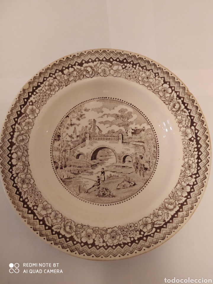 Antig&uuml;edades: Plato porcelana Segovia - Foto 1