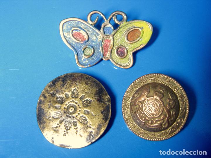 Antig&uuml;edades: lote 3 botones antiguos - Foto 1