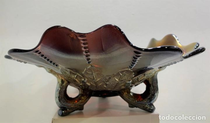 Antig&uuml;edades: CARNIVAL GLASS, CUENCO DE CRISTAL. - Foto 2