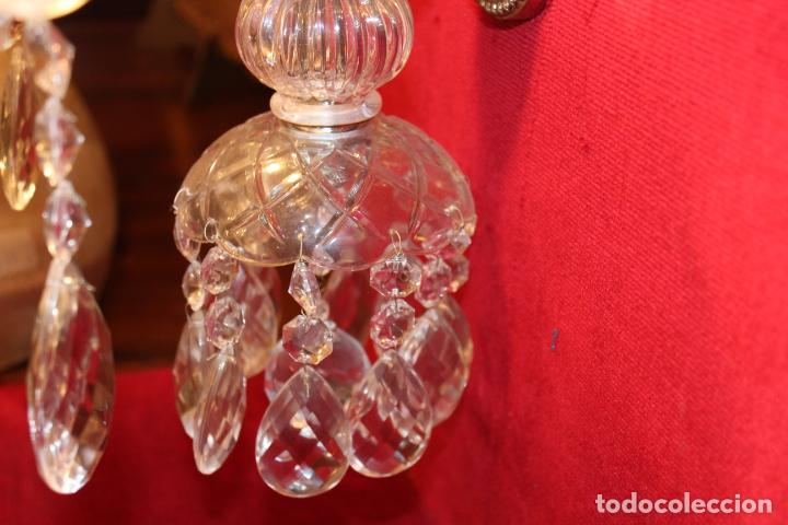 Antig&uuml;edades: APLIQUE DE DOS LUCES DE CRISTAL - Foto 13