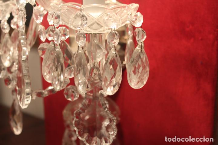 Antig&uuml;edades: APLIQUE DE DOS LUCES DE CRISTAL - Foto 15