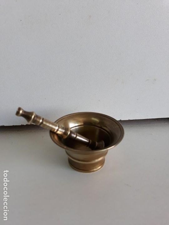 Antig&uuml;edades: Mini almirez mortero brone antiguo - Foto 1