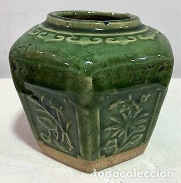 Antig&uuml;edades: BOTE DE CER&Aacute;MICA PARA JENGIBRE. - Foto 1