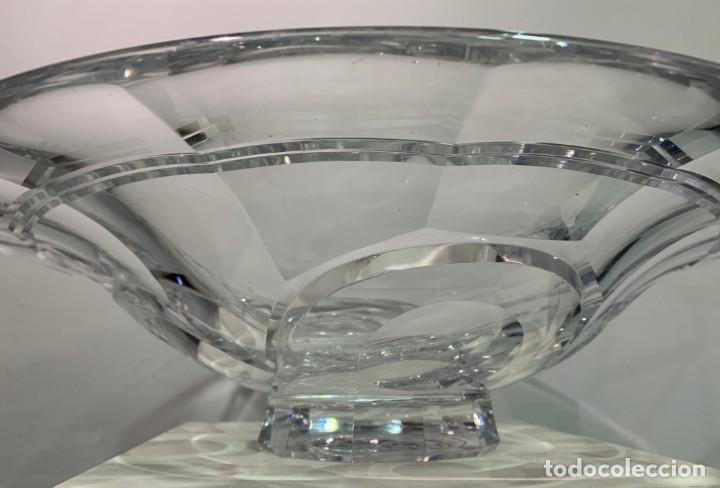 Antig&uuml;edades: VAL ST LAMBERT, CENTRO DE MESA DE CRISTAL. - Foto 3