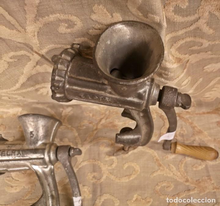 Antig&uuml;edades: Lote de Dos M&aacute;quinas para Picar - Foto 8