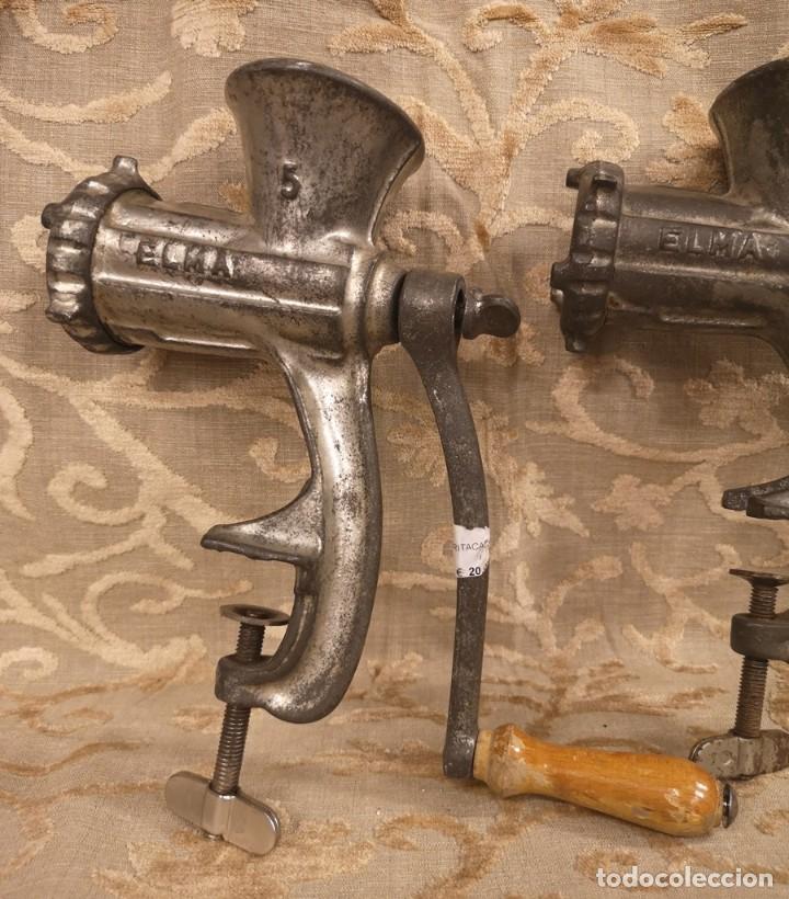 Antig&uuml;edades: Lote de Dos M&aacute;quinas para Picar - Foto 9