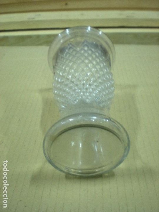 Antig&uuml;edades: JARRON DE VIDRIO DBOCA 11CM H20CM DBASE 9CM - Foto 3