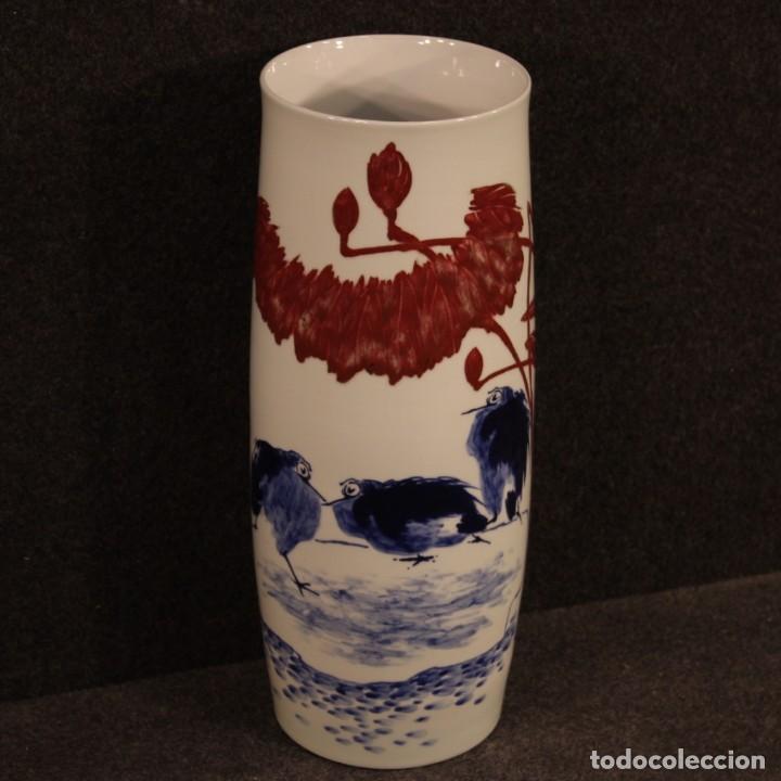 Antigüedades: Jarrón de cerámica china con paisaje - Foto 1 - 202308740