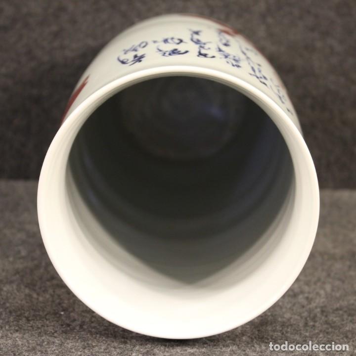 Antigüedades: Jarrón de cerámica china con paisaje - Foto 9 - 202308740