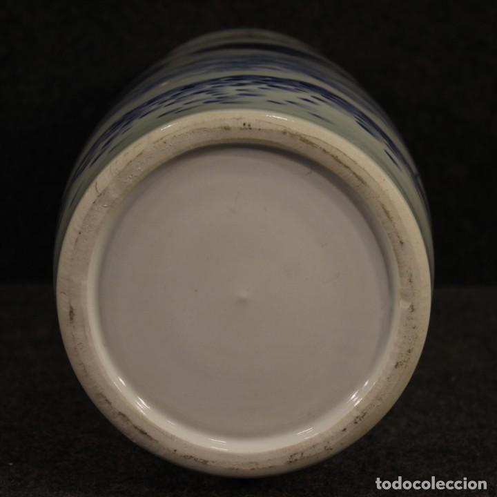 Antigüedades: Jarrón de cerámica china con paisaje - Foto 10 - 202308740