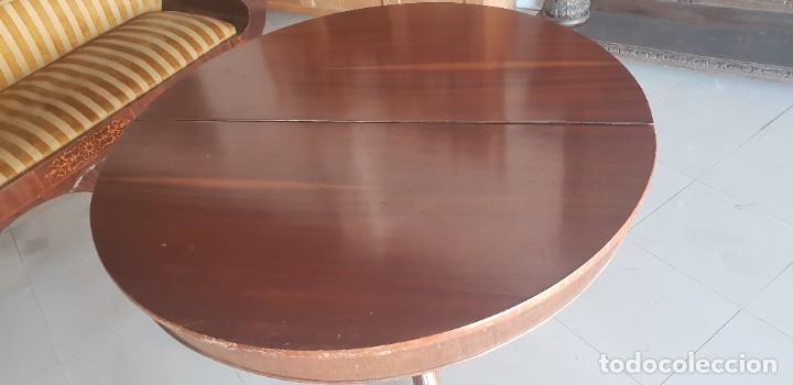 Antig&uuml;edades: Mesa de caoba extensible - Foto 3