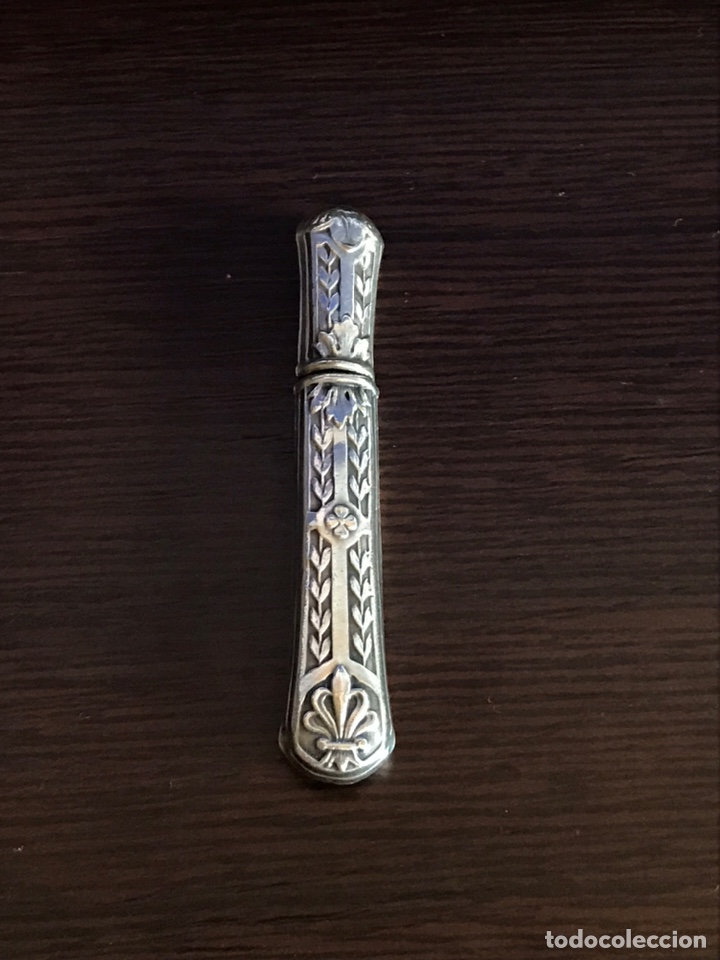 Antiquit&auml;ten: Alfiletero / Porta lapiz de plata art nouveau modernista pp siglo xx